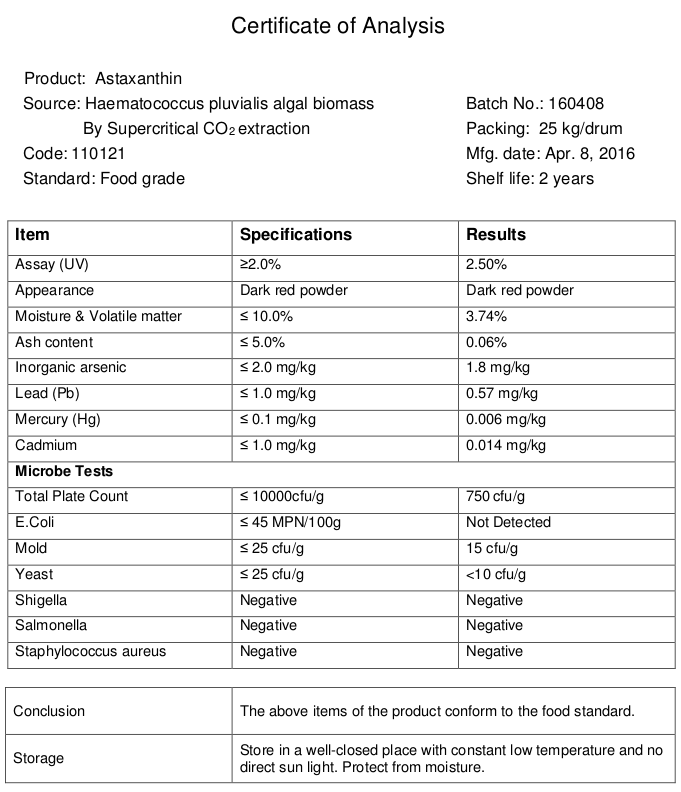 Astaxanthin Powder- 100g bulk - Image 2